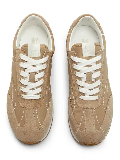 Toteme Women's Sport Low-Top Sneakers - Sand | Thumbnail 4