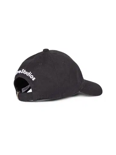 Acne Studios Men's Carily Back Logo Cotton Baseball Cap | Thumbnail 3
