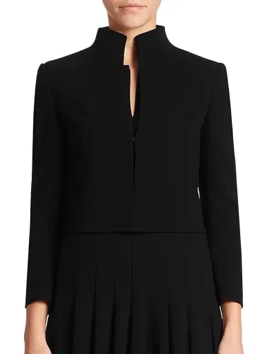 Akris Women's Pandora Stretch Jacket - Black - Size 14 | Thumbnail 3 Akris Women's Pandora Stretch Jacket - Black - Size 14 | Thumbnail 3