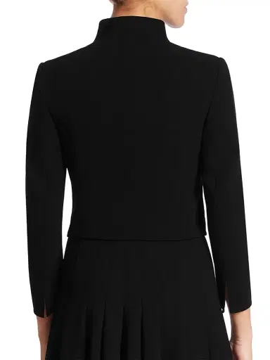 Akris Women's Pandora Stretch Jacket - Black - Size 14 | Thumbnail 4 Akris Women's Pandora Stretch Jacket - Black - Size 14 | Thumbnail 4