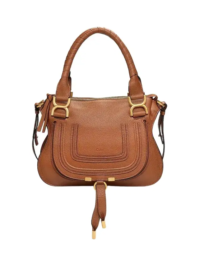 Chloé Women's  Marcie Leather Satchel - Tan