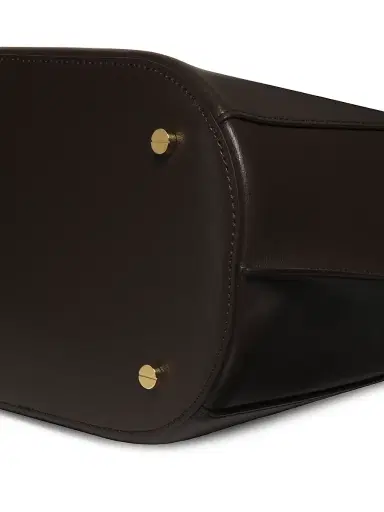 TOTEME Women's Belted Leather Bucket Bag - Bark | Thumbnail 4