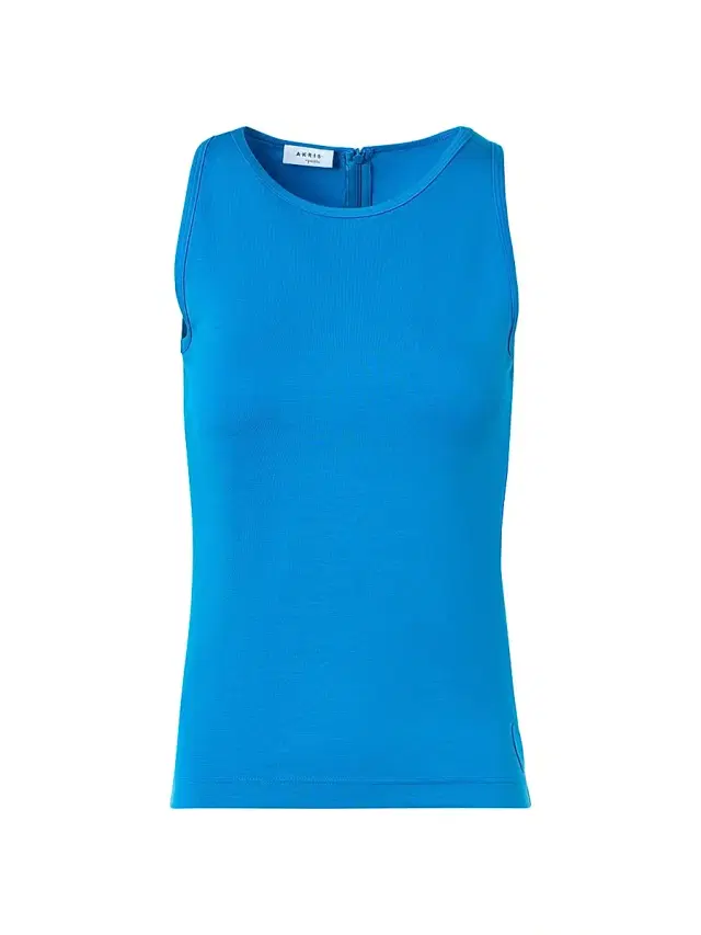 Akris punto Women's Speedo Side Dot Sleeveless Top - Cobalt Blue
