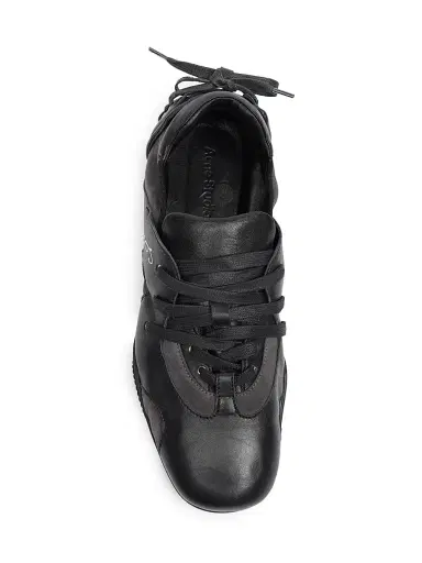 Acne Studios Men's Bilaria Up M Leather Low-Top Sneakers - Off Black - Size 13 | Thumbnail 4 Acne Studios Men's Bilaria Up M Leather Low-Top Sneakers - Off Black - Size 13 | Thumbnail 4