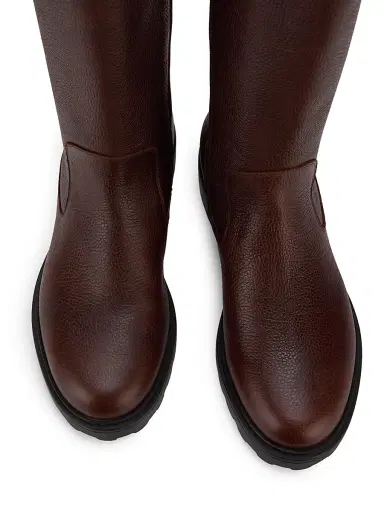 BALLY Women's Goran Lug Sole Riding Boots - Brownie - Size 10.5 | Thumbnail 4 BALLY Women's Goran Lug Sole Riding Boots - Brownie - Size 10.5 | Thumbnail 4