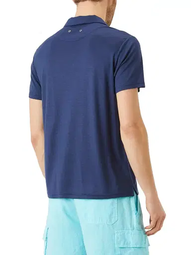 Vilebrequin Men's Classic-Fit Jersey Polo - Bleu Marine | Thumbnail 2