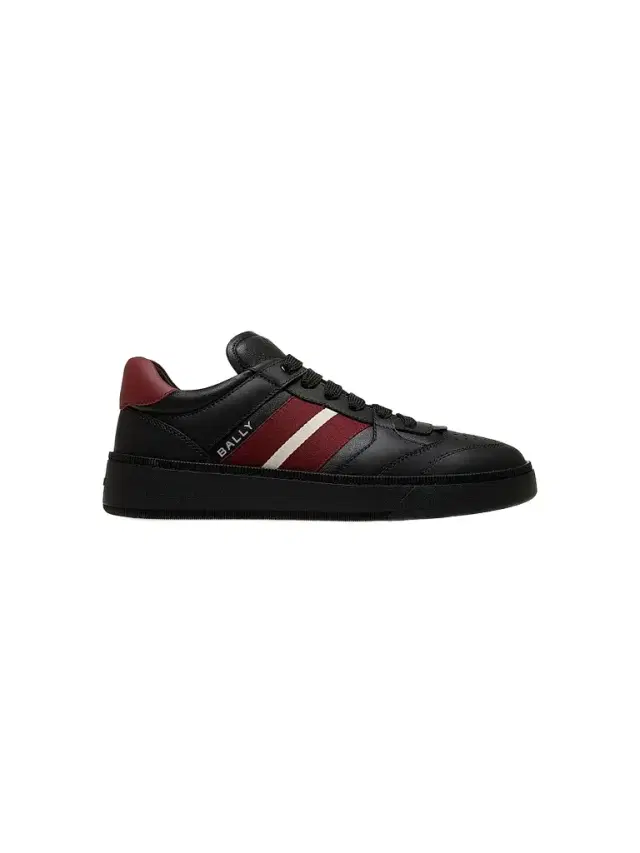 Men's Rebby Striped Leather Low-Top Sneakers - Black  Red