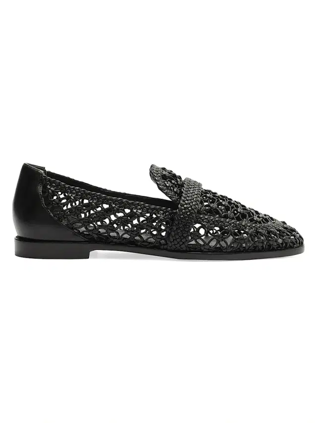 Alexandre Birman Women's Jane Tresse Woven Leather Loafers - Black