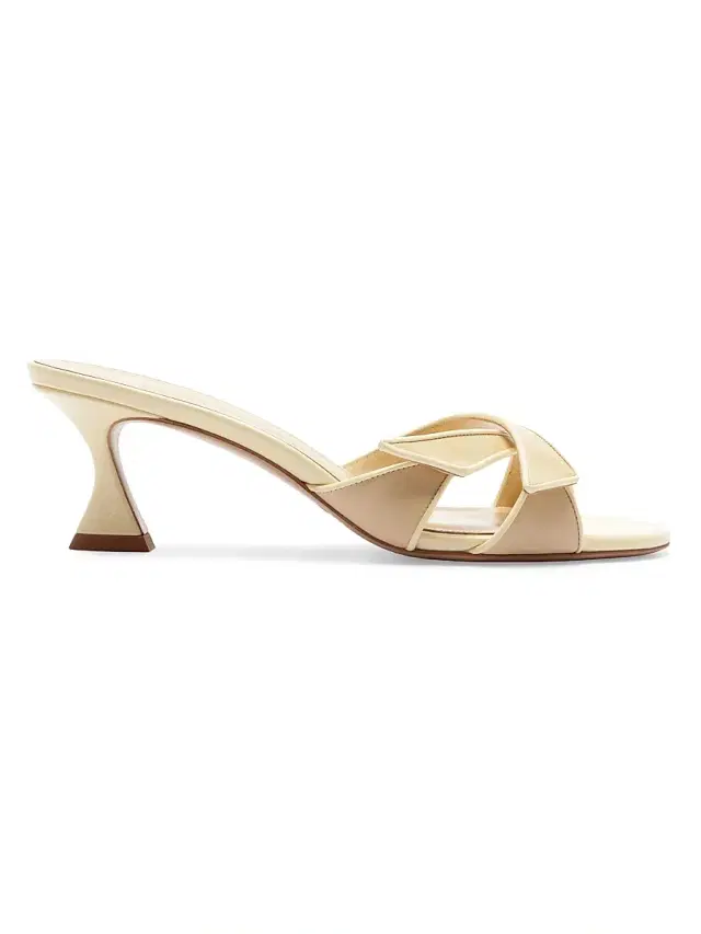 Alexandre Birman Women's Tita 60MM Leather Sandals - Creamy