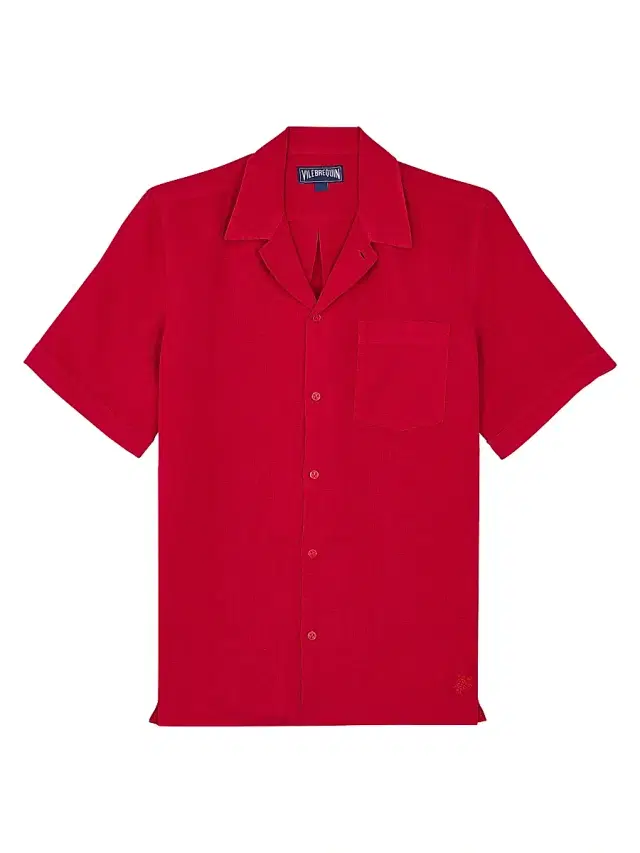 Vilebrequin Men's Charli Linen Shirt - Red