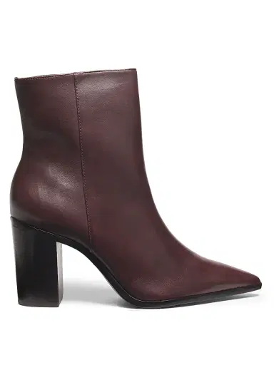 Schutz Women's Mikki 85MM Block-Heel Leather Booties - Dark Chocolate - Size 11 | Thumbnail 1 Schutz Women's Mikki 85MM Block-Heel Leather Booties - Dark Chocolate - Size 11 | Thumbnail 1