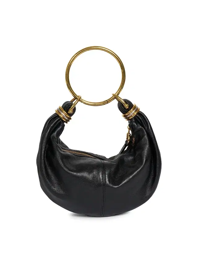 Chloé Women's  Bracelet Grained Leather Hobo Bag - Black