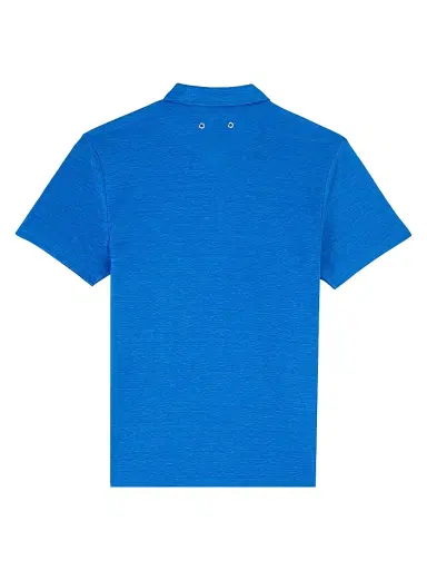 Vilebrequin Men's Pyramid Linen Polo Shirt - Bright Blue | Thumbnail 3