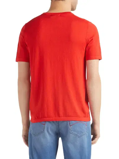 Vilebrequin Men's Big Turtle Silk & Cotton T-Shirt | Thumbnail 5 Vilebrequin Men's Big Turtle Silk & Cotton T-Shirt | Thumbnail 5
