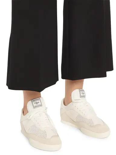 Chloé Women's Kick Low-Top Sneakers - Cream | Thumbnail 2
