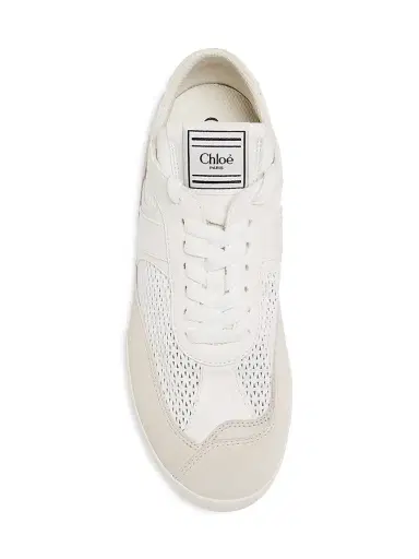 Chloé Women's Kick Low-Top Sneakers - Cream | Thumbnail 4