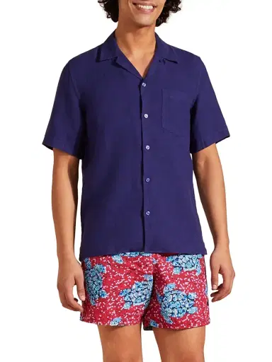 Vilebrequin Men's Charli Linen Shirt | Thumbnail 4 Vilebrequin Men's Charli Linen Shirt | Thumbnail 4
