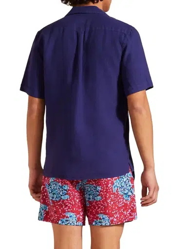Vilebrequin Men's Charli Linen Shirt | Thumbnail 5 Vilebrequin Men's Charli Linen Shirt | Thumbnail 5