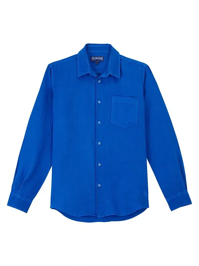 Vilebrequin Men's Long-Sleeve Linen Shirt - Palace