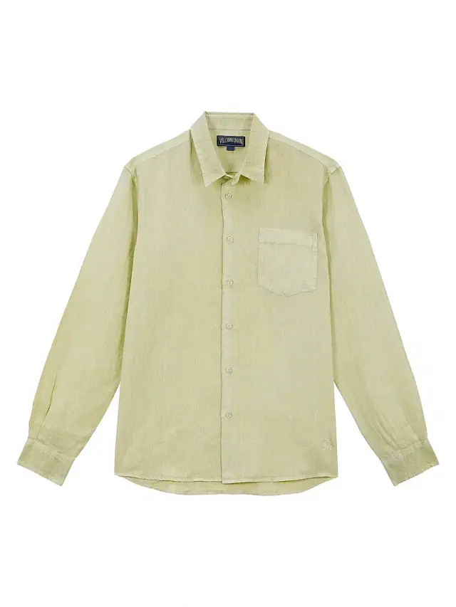 Men's Linen Button-Up Shirt - Citronelle