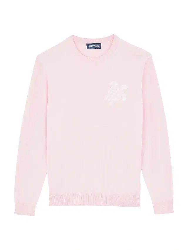 Men's Turtle Cotton Crewneck Sweater - Pivoine