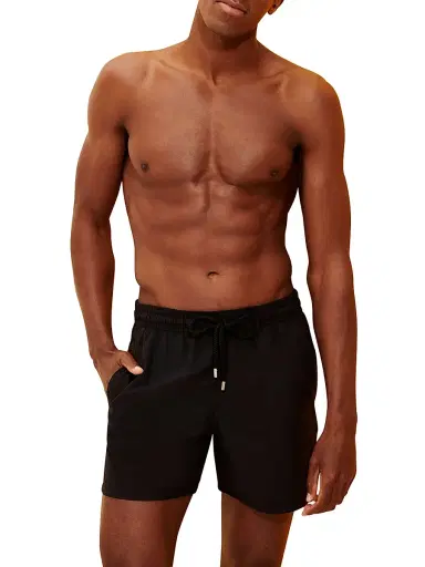 Vilebrequin Men's Unis Swim Trunks - Black | Thumbnail 2