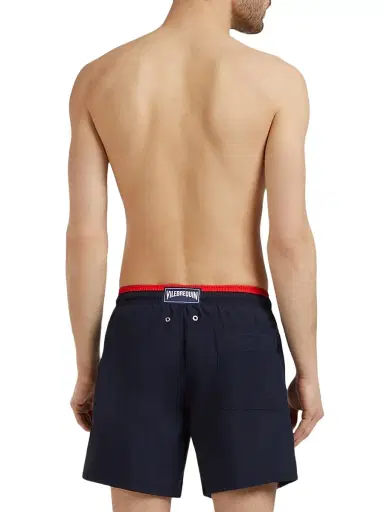 Vilebrequin Men's Unis Swim Shorts - Marine Rouge | Thumbnail 4 Vilebrequin Men's Unis Swim Shorts - Marine Rouge | Thumbnail 4