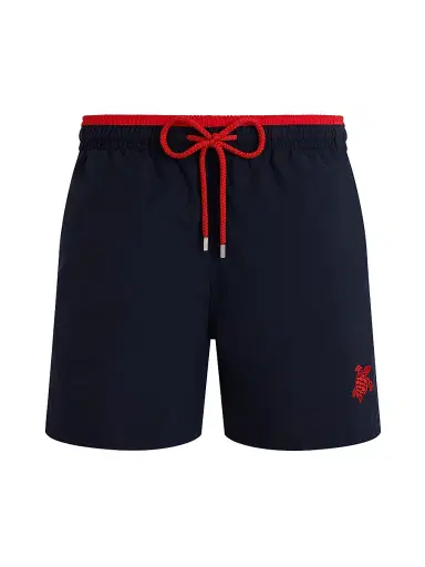 Vilebrequin Men's Unis Swim Shorts - Marine Rouge | Thumbnail 1 Vilebrequin Men's Unis Swim Shorts - Marine Rouge | Thumbnail 1