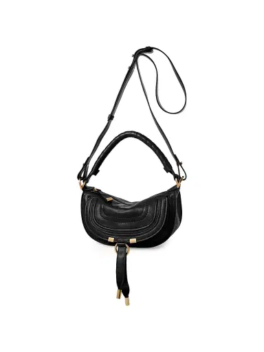 Chloé Women's Mini Marcie Leather Shoulder Bag - Black | Thumbnail 2
