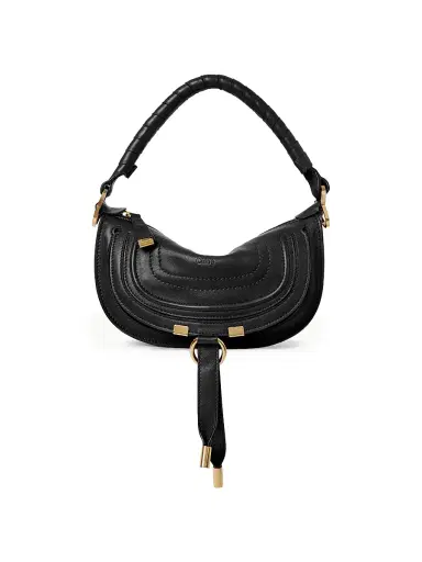 Chloé Women's Mini Marcie Leather Shoulder Bag - Black | Thumbnail 1