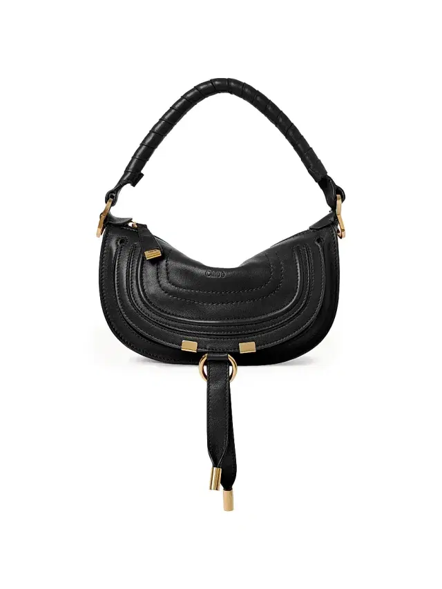 Chloé Women's Mini Marcie Leather Shoulder Bag - Black