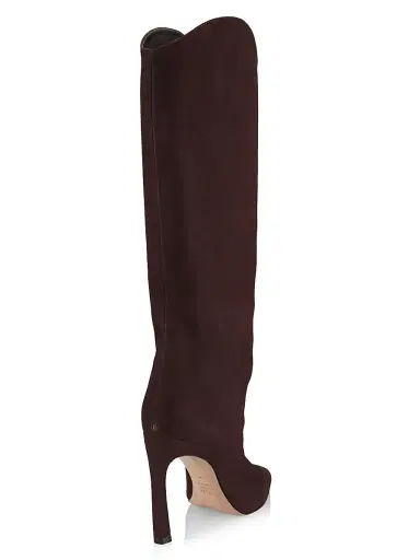 Schutz Women's Maryana Nubuck Knee-High Boots - Dark Chocolate - Size 11 | Thumbnail 3 Schutz Women's Maryana Nubuck Knee-High Boots - Dark Chocolate - Size 11 | Thumbnail 3