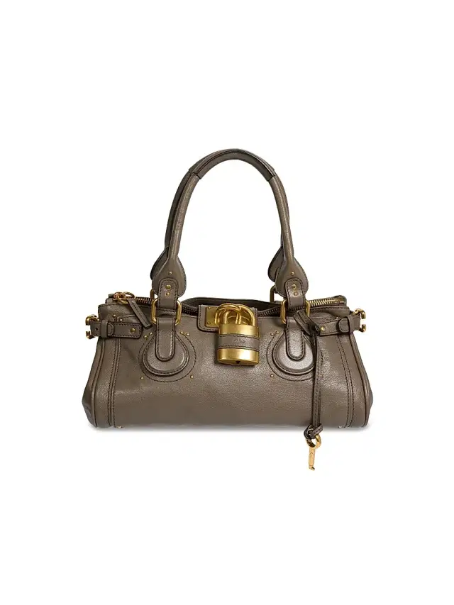 Chloé Women's Paddington Leather Shoulder Bag - Flannel Grey