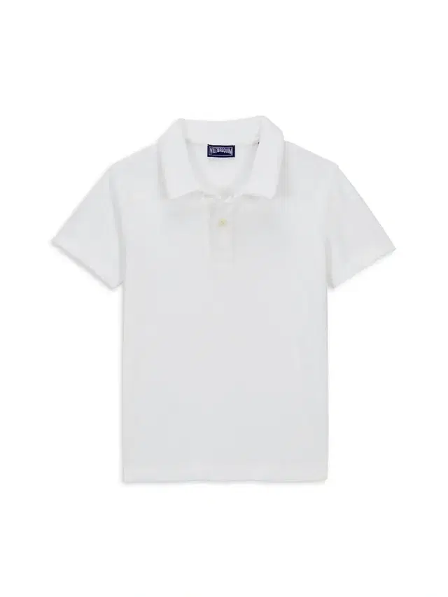 Little Boy's & Boy's Terry Polo Shirt - White