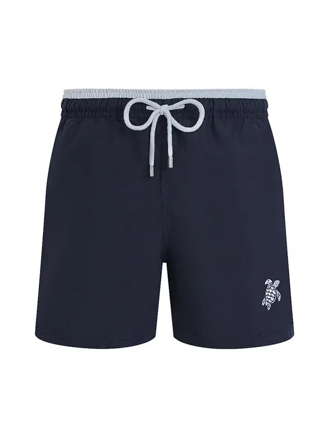 Vilebrequin Men's Unis Swim Shorts - Marine Blanc