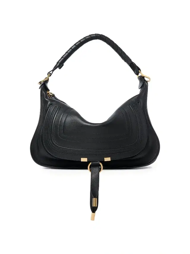 Chloé Women's  Marcie Smooth Leather Shoulder Bag - Black
