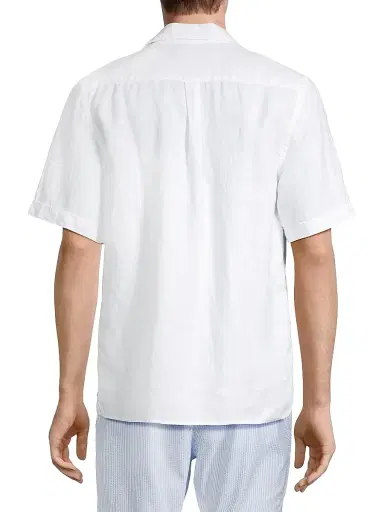 Vilebrequin Men's Charli Linen Shirt - White - Size XXXL | Thumbnail 5 Vilebrequin Men's Charli Linen Shirt - White - Size XXXL | Thumbnail 5