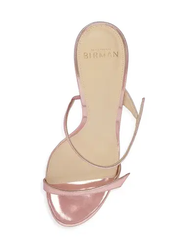 Alexandre Birman Women's Tita 85MM Metallic Leather Sandals - Pink | Thumbnail 6 Alexandre Birman Women's Tita 85MM Metallic Leather Sandals - Pink | Thumbnail 6