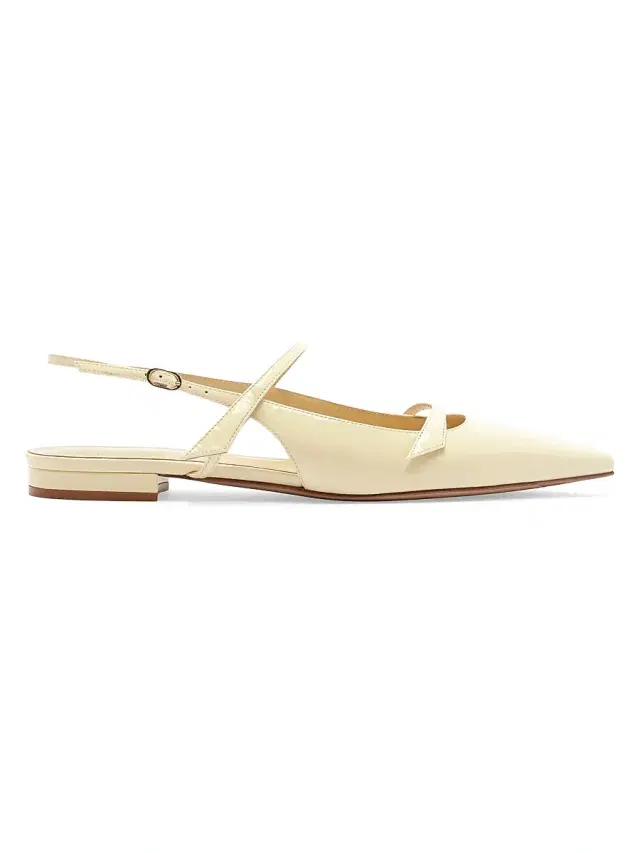 Alexandre Birman Women's Tita Patent Leather Flats - Creamy