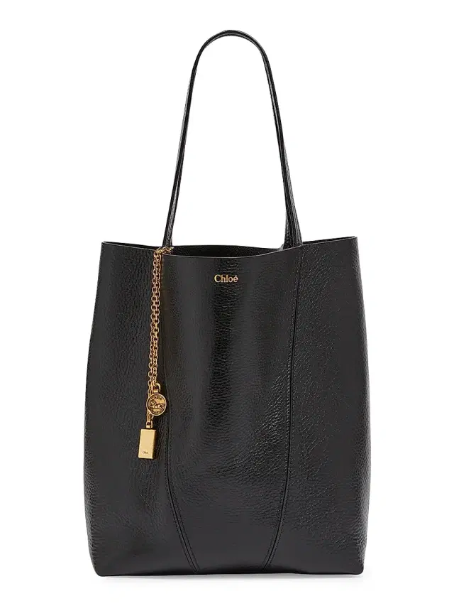 Chloé Women's  Spin Sweet Leather Tote Bag - Black