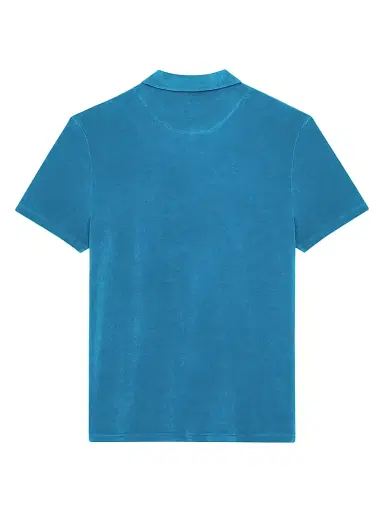 Vilebrequin Men's Terry Cloth Polo Shirt - Paon | Thumbnail 3 Vilebrequin Men's Terry Cloth Polo Shirt - Paon | Thumbnail 3
