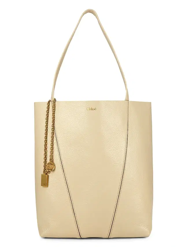 Chloé Women's  Spin Sweet Leather Tote Bag - Sweet Beige