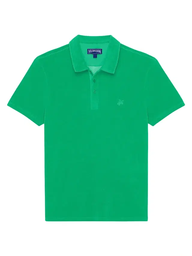 Vilebrequin Men's Terry Cloth Polo Shirt - Laser