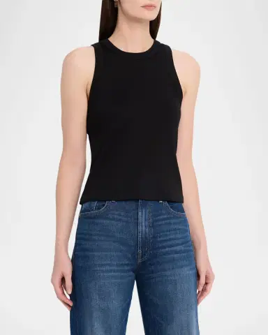 Veronica Beard Jordyn Cropped Tank Top | Thumbnail 4