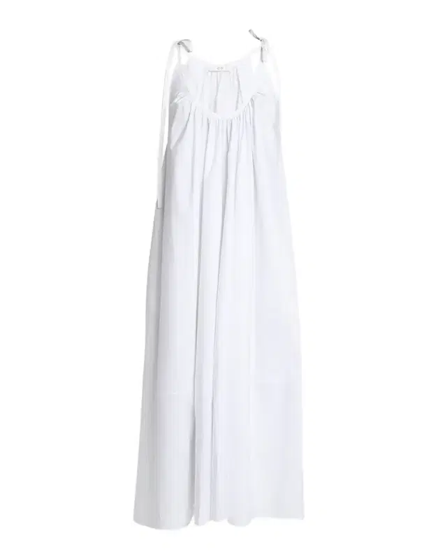 Co Sleeveless Gathered Maxi Shift Dress