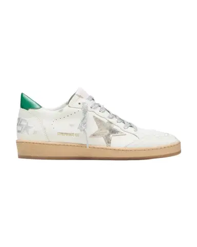 Golden Goose Ballstar Mixed Leather Low-Top Sneakers | Thumbnail 1