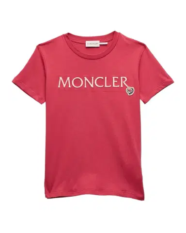 Moncler Girl's Embroidered Logo-Print T-Shirt | Thumbnail 1