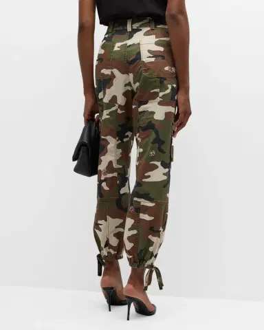 Cinq a Sept Love Camo Zola Embellished Twill Pants | Thumbnail 3
