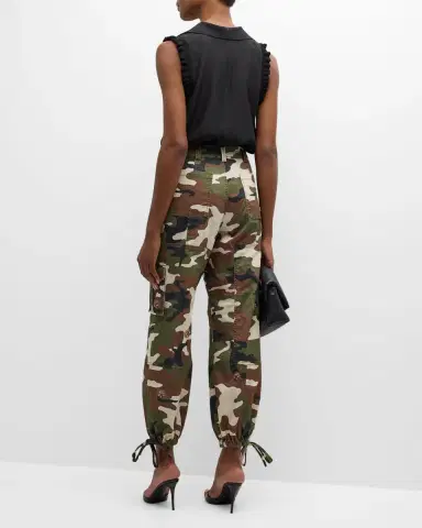 Cinq a Sept Love Camo Zola Embellished Twill Pants | Thumbnail 6