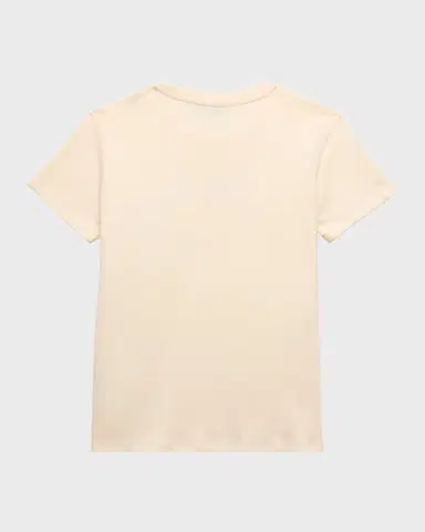 Moncler Girl's Embroidered Logo-Print T-Shirt | Thumbnail 2 Moncler Girl's Embroidered Logo-Print T-Shirt | Thumbnail 2